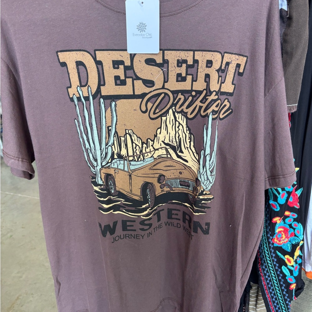 Tres Bien Brown Desert Drifter Tee